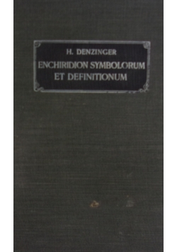 Enchiridion symbolorum et definitionum,  1911 r.