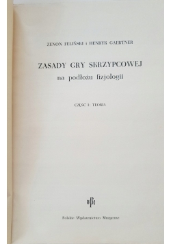 Zasady Gry Skrzypcowej Na Podłozu Filozofii