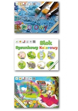 Blok rysunkowy kolorowy A4/20K (20szt) LUCRUM