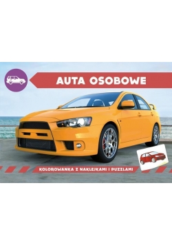 Kolorowanka z naklejkami. Auta osobowe