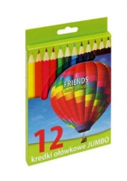 Kredki ołówkowe Jumbo 12 kolorów GRAND