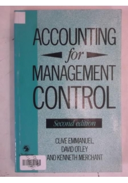 Accounting for Management Control