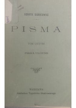 Pisma,tom LXXVIII,1906r.