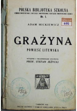 Grażyna powieść litewska 1920 r.