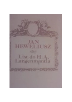 List do H.A Langenmantla