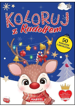 Koloruj z Rudolfem z naklejkami