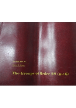 The Groups of Order