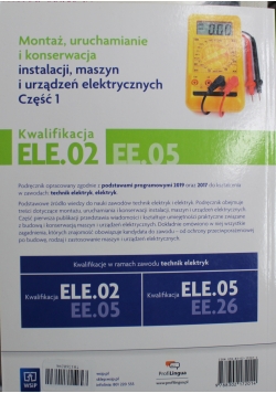 Montaż uruchamianie i konserwacja instalacji maszyn i urządzeń elektrycznych