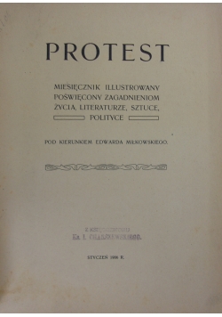Protest miesięcznik ilustrowany, 1906 r.