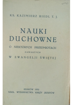 Nauki duchowe, 1932 r.