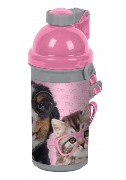 Bidon Studio Pets różowy