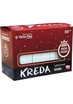 Kreda B4 kwadratowa 50szt. biała
