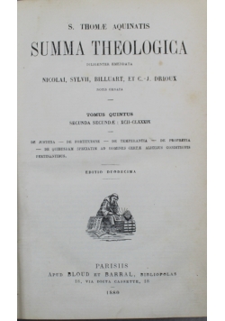 Summa theologica 1880 r.
