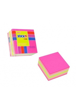 Notes kostka różowa - mix neon i pastel.