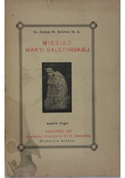 Miesiąc Maryi Saletyńskiej, 1937 r.