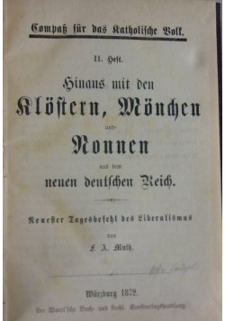 Sinaus mit den Alosten Monchen, 1872 r.