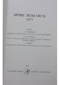Spore research 1973