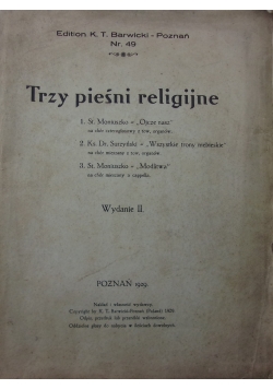 Trzy pieśni religijne, 1929