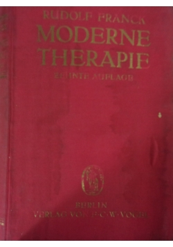 Moderne Therapie. Zehnte Auflage,  1939 r.