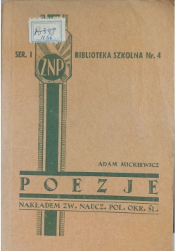 Adam Mickiewicz. Poezje tom 1, 1945 r.