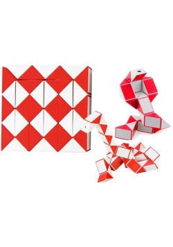 Układanka Logiczna Wąż Rubika Magia 62 cm Czerwony