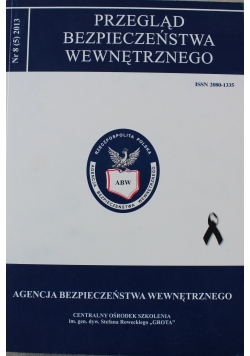 Przegląd bezpieczeństwa wewnętrznego Nr 8