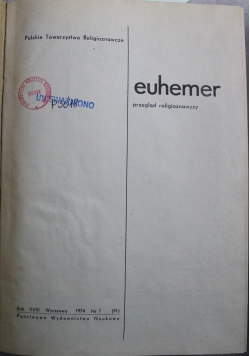 Euhemer 4 numery
