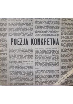 Dróżdż Stanisław (red)  - Poezja konkretna