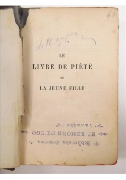 Le Livre de piete de la Jeune Fille, około 1880 r.