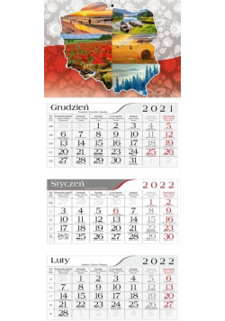 Kalendarz 2022 Trójdzielny Polska CRUX