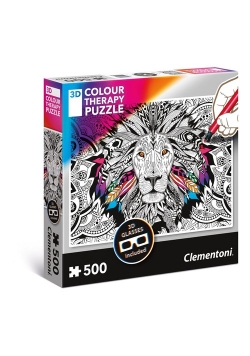 Puzzle 500 3D Color Therapy Lion