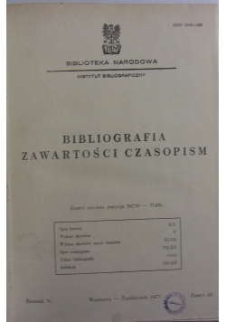 Bibliografia zawartości czasopism, Rocznik 31