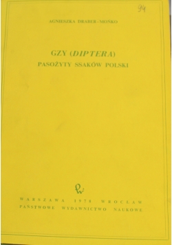 Gzy Diptera pasożyty ssaków Polski