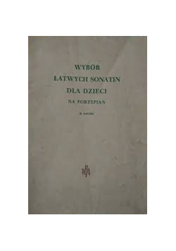 Wybór Sonatin dla dzieci na fotepian