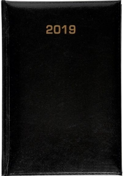 Kalendarz książkowy A5 dzienny 2019 Baladek czarny