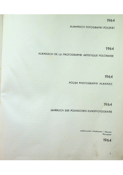 1964 almanach fotografii polskiej