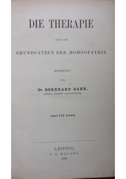 Die therapie, 1866 r.