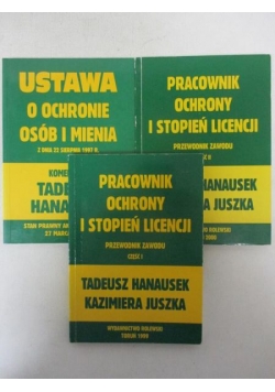 Pracownik ochrony I stopień licencji, cz. I -III