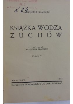 Książka wodza zuchów, 1946r.