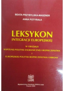 Leksykon integracji europejskiej
