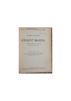 Ksiądz Marek, 1920 r.,
