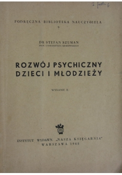 Rozwój psychiczny młodzieży, 1948r