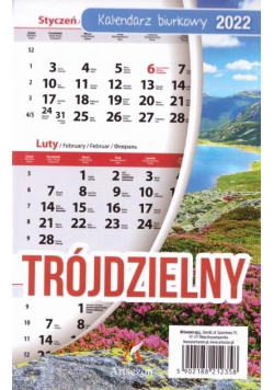 Kalendarz 2022 Biurkowy trójdzielny Lux ARTSEZON