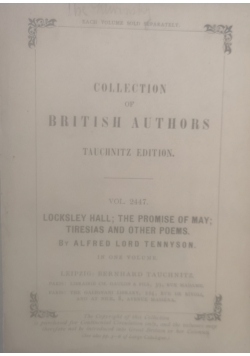 Collection of British authors, vol. 2447, 1887 r.