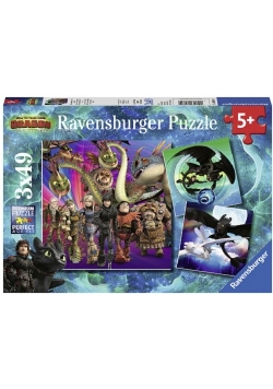 Jak wytresować smoka 3 Puzzle 3x49