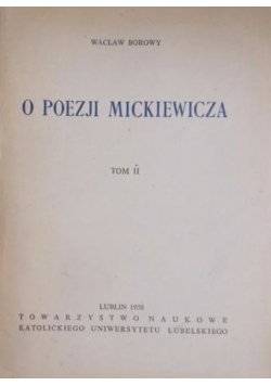O poezji Mickiewicza Tom II