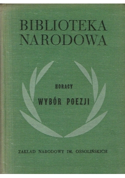 Horacy Wybór Poezji