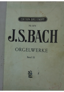 Orgelwerke, Band III