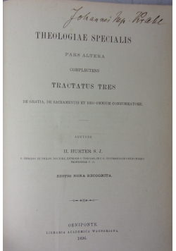 Theologiae specialis, 1896r.