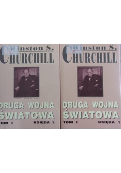 Druga wojna światowa,tom I,księga I-II,zestaw dwóch ksiażek